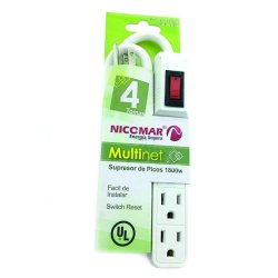 Supresor de Picos de 4 salidas, multiplique sus opciones de conexión