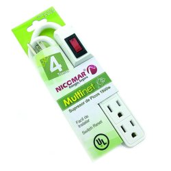 Supresor de Picos de 4 salidas, multiplique sus opciones de conexión