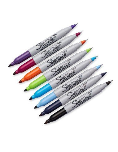 Sharpie Twin Tip Doble Punta Marcador Permanente (8 unidades)