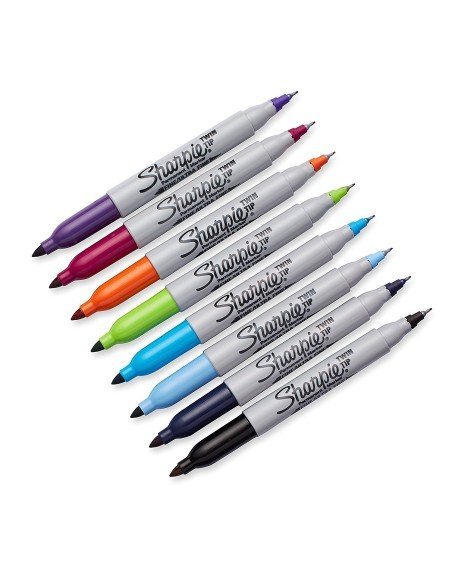 Sharpie Twin Tip Doble Punta Marcador Permanente (8 unidades) Sharpie Twin Tip Doble Punta Marcador Permanente (8 unidades)