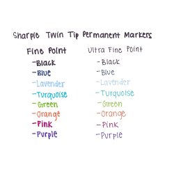 Sharpie Twin Tip Doble Punta Marcador Permanente (8 unidades)