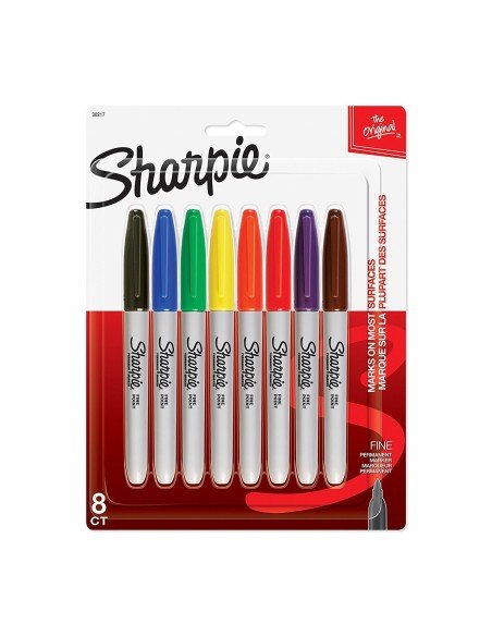 Sharpie Punta Fina Marcador Permanente  (8 unidades)