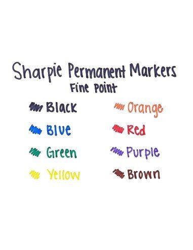 Sharpie Punta Fina Marcador Permanente  (8 unidades)