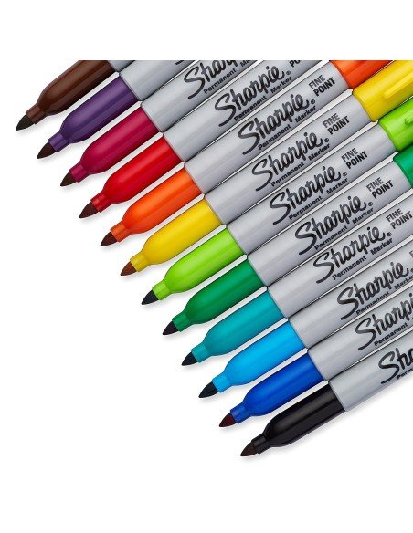 Sharpie Punta Fina Marcador Permanente  (12 unidades)
