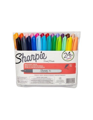 Sharpie Punta Fina Marcador Permanente  (24 unidades)