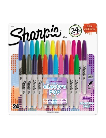 Sharpie Punta Fina Marcador Permanente  (24 unidades)