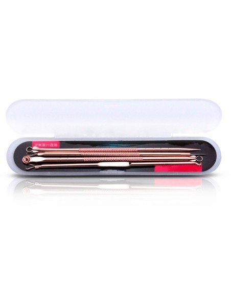 Set x4 Herramientas para remover espinillas y acné, Limpieza facil de puntos negros