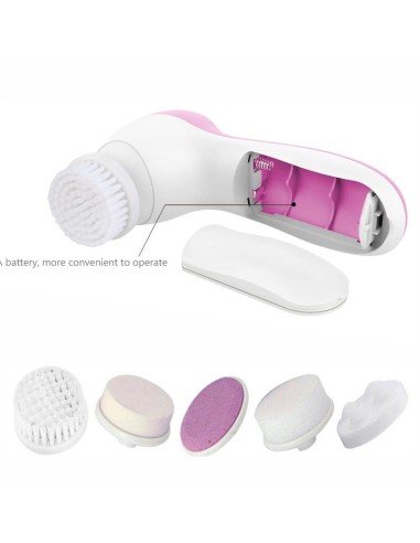 Masajeador Y Limpiador Facial Eléctrico Rosado