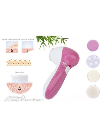 Masajeador Y Limpiador Facial Eléctrico Rosado