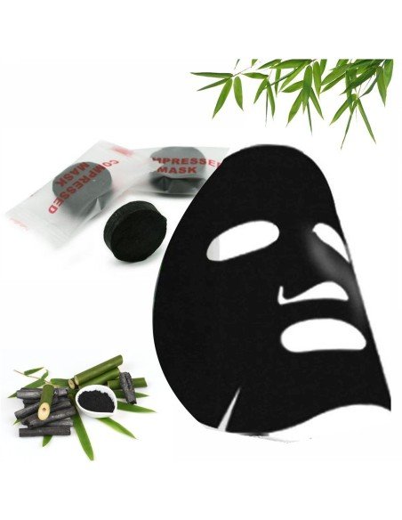 Toallita Mascarilla Facial Bamboo Charcoal anti acné y grasa
