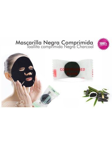 Toallita Mascarilla Facial Bamboo Charcoal anti acné y grasa