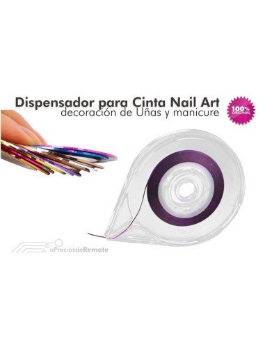 Dispensador de Cintas Adhesivas Nail Art decoración de uñas