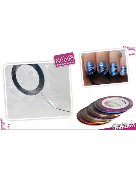 Dispensador de Cintas Adhesivas Nail Art decoración de uñas