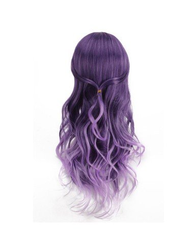 Peluca Bicolor Degradee 70cm Harajuku Morado Lila