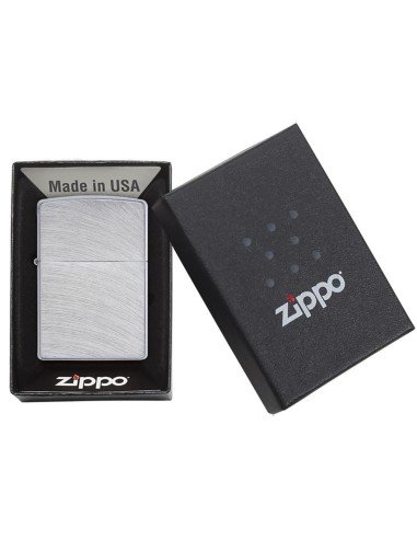 Encendedor Zippo Classics Vintage Street Chrome - Plateado