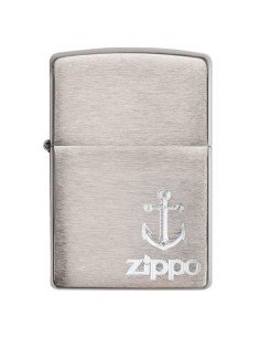 Encendedor Zippo Stamp Anchor Chrome Ancla 29531- Plateado