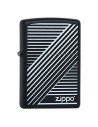 Encendedor Zippo Stamp Lines Líneas 29535 - Negro