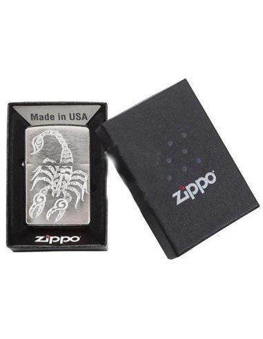 Encendedor Zippo Stamp Scorpion Lighter 29541 - Plateado