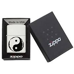 Encendedor Zippo Stamp Yin Yang 29544 - Blanco Negro