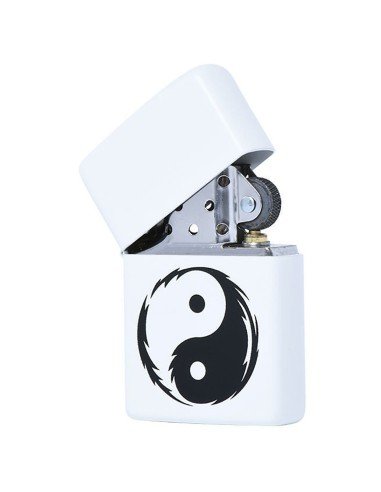 Encendedor Zippo Stamp Yin Yang 29544 - Blanco Negro