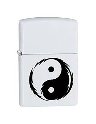 Encendedor Zippo Stamp Yin Yang 29544 - Blanco Negro