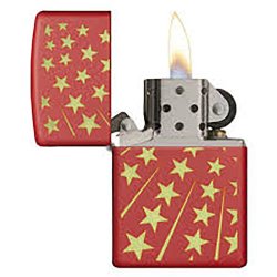 Encendedor Zippo Stamp Red Stars 29548 - Rojo Amarillo