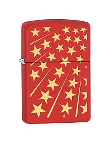 Encendedor Zippo Stamp Red Stars 29548 - Rojo Amarillo