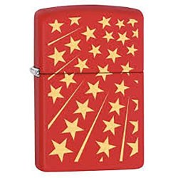 Encendedor Zippo Stamp Red Stars 29548 - Rojo Amarillo
