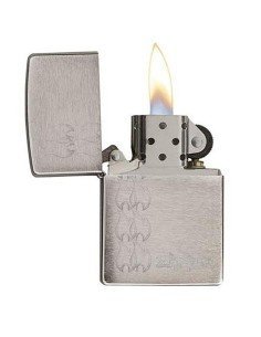Encendedor Zippo Stamp Flames Lighter Stars 29533 - Plateado 2