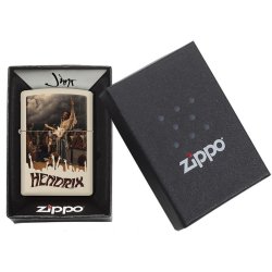 Encendedor Zippo Stamp Jimi Hendrix Concert 29172 Matte Cream  - Crema