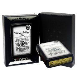 Encendedor Zippo Stamp Jack Daniels There's Nothing Like 29293 Black Matte - Negro