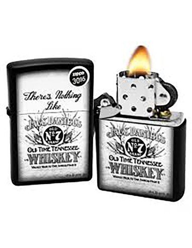 Encendedor Zippo Stamp Jack Daniels There's Nothing Like 29293 Black Matte - Negro