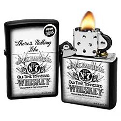 Encendedor Zippo Stamp Jack Daniels There's Nothing Like 29293 Black Matte - Negro