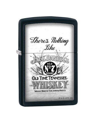 Encendedor Zippo Stamp Jack Daniels There's Nothing Like 29293 Black Matte - Negro