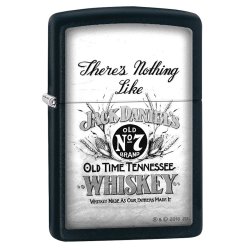 Encendedor Zippo Stamp Jack Daniels There's Nothing Like 29293 Black Matte - Negro