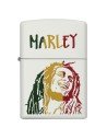 Encendedor Zippo Stamp Bob Marley Colored Stripes 29308 White Matte - Blanco