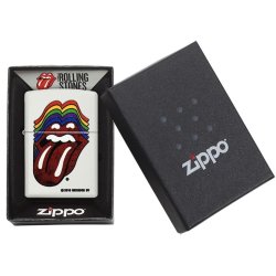 Encendedor Zippo Stamp The Rolling Stones Lips  29315 White Matte - Blanco