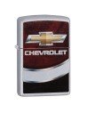 Encendedor Zippo Stamp Chevrolet Chevy 29318 Silver Red Black - Plateado