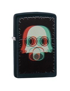 Encendedor Zippo Stamp Nuclear Gas Mask 3d 29417 Black Matte - Negro