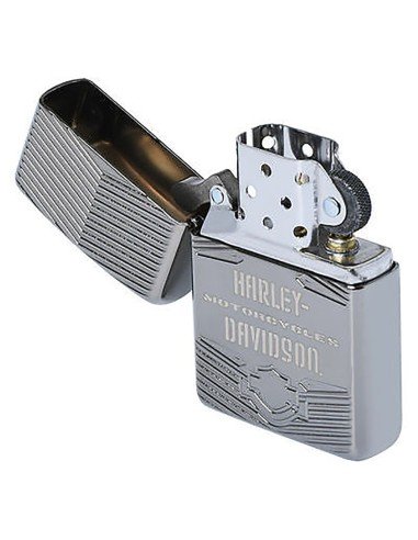 Encendedor Zippo Texture HD Harley Davidson Armor 29165 Black Ice - Negro