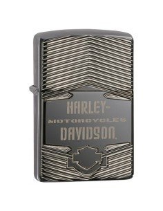 Encendedor Zippo Texture HD Harley Davidson Armor 29165 Black Ice - Negro