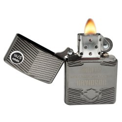 Encendedor Zippo Texture HD Harley Davidson Armor 29165 Black Ice - Negro