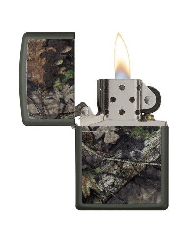 Encendedor Zippo Stamp Mossy Oak Break-up Camo 29129 Matte Green - Verde