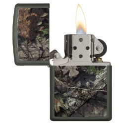Encendedor Zippo Stamp Mossy Oak Break-up Camo 29129 Matte Green - Verde