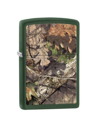 Encendedor Zippo Stamp Mossy Oak Break-up Camo 29129 Matte Green - Verde