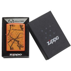 Encendedor Zippo Stamp Realtree AP Blaze Pocket 29130 Matte Orange - Naranja