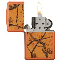 Encendedor Zippo Stamp Realtree AP Blaze Pocket 29130 Matte Orange - Naranja
