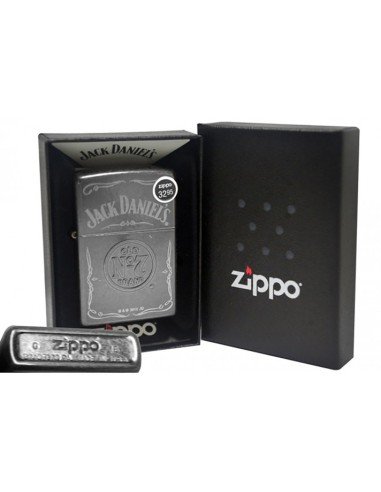 Encendedor Zippo Stamp Jack Daniel's No 7 Pocket Lighter 29150 Gray Dusk - Gris