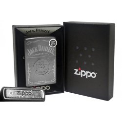 Encendedor Zippo Stamp Jack Daniel's No 7 Pocket Lighter 29150 Gray Dusk - Gris