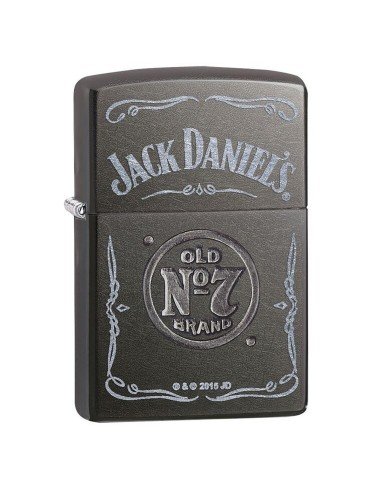 Encendedor Zippo Stamp Jack Daniel's No 7 Pocket Lighter 29150 Gray Dusk - Gris